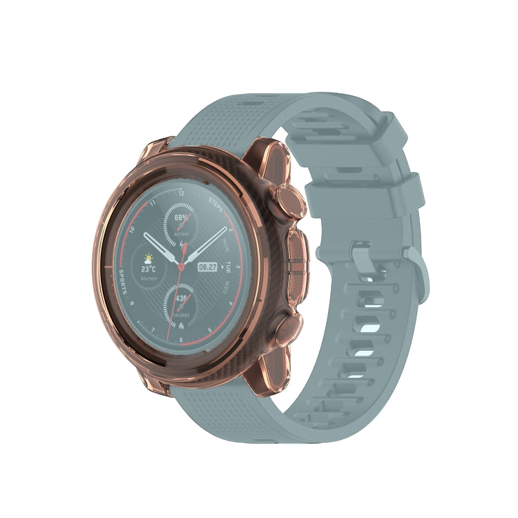 Custodia per orologio in silicone TPU trasparente, For Suunto 9, For Garmin Approach S62, For Huawei Watch GT 2e, For Amazfit 3