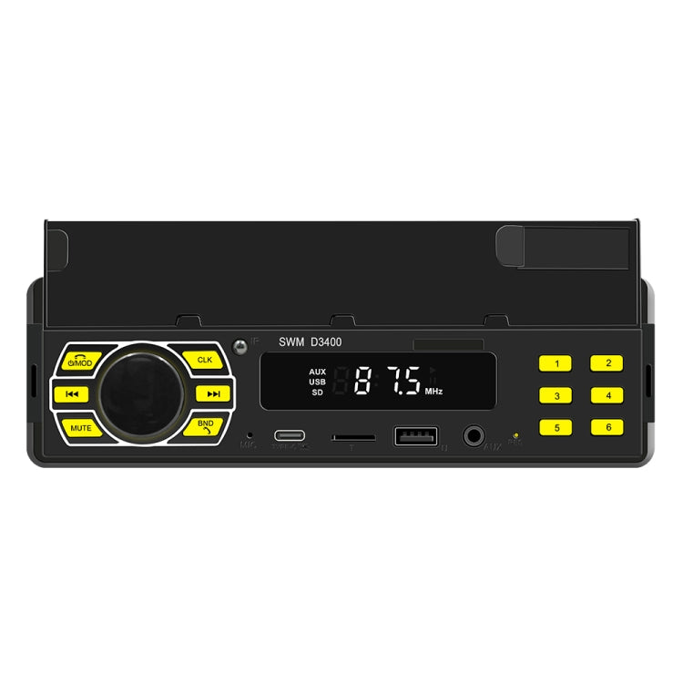 SWM D3400 Supporto per lettore MP3 Bluetooth per auto Assistente vocale intelligente / FM