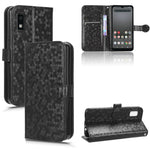 Custodia per telefono in pelle con trama a nido d'ape, For Sharp Aquos R8 Pro, For Sharp Aquos R8, For Sharp Aquos Wish 3