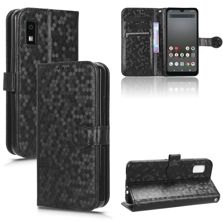 Custodia per telefono in pelle con trama a nido d'ape, For Sharp Aquos R8 Pro, For Sharp Aquos R8, For Sharp Aquos Wish 3