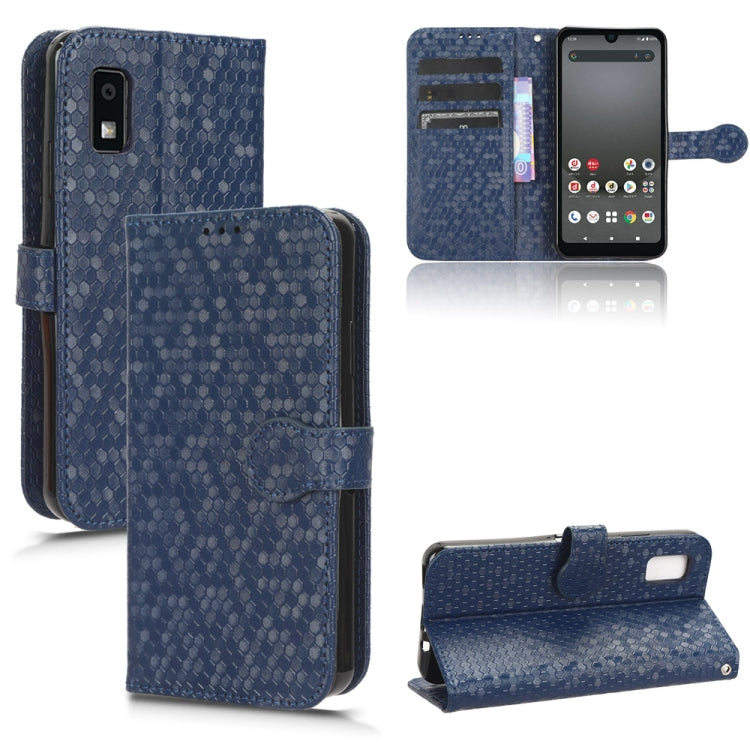 Custodia per telefono in pelle con trama a nido d'ape, For Sharp Aquos R8 Pro, For Sharp Aquos R8, For Sharp Aquos Wish 3