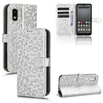 Custodia per telefono in pelle con trama a nido d'ape, For Sharp Aquos R8 Pro, For Sharp Aquos R8, For Sharp Aquos Wish 3