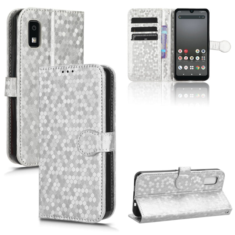 Custodia per telefono in pelle con trama a nido d'ape, For Sharp Aquos R8 Pro, For Sharp Aquos R8, For Sharp Aquos Wish 3