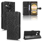 Custodia per telefono in pelle con trama a nido d'ape, For Sharp Aquos R8 Pro, For Sharp Aquos R8, For Sharp Aquos Wish 3