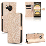 Custodia per telefono in pelle con trama a nido d'ape, For Sharp Aquos R8 Pro, For Sharp Aquos R8, For Sharp Aquos Wish 3