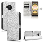 Custodia per telefono in pelle con trama a nido d'ape, For Sharp Aquos R8 Pro, For Sharp Aquos R8, For Sharp Aquos Wish 3