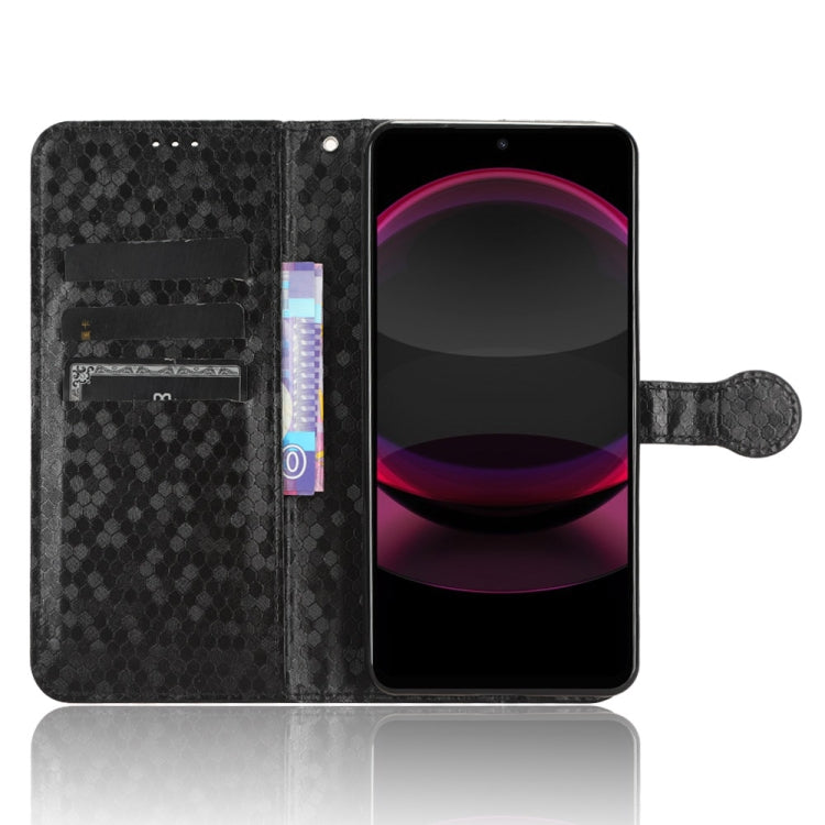 Custodia per telefono in pelle con trama a nido d'ape, For Sharp Aquos R8 Pro, For Sharp Aquos R8, For Sharp Aquos Wish 3