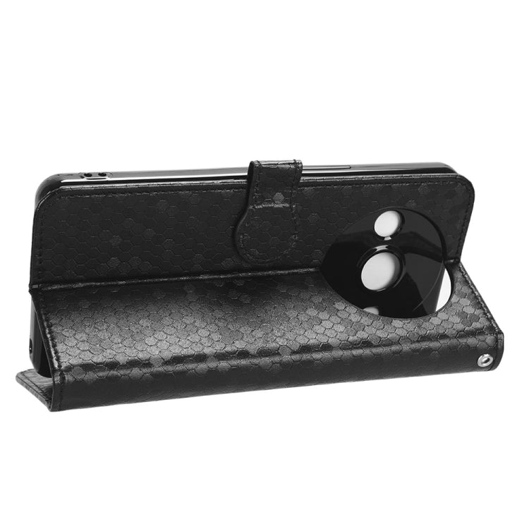 Custodia per telefono in pelle con trama a nido d'ape, For Sharp Aquos R8 Pro, For Sharp Aquos R8, For Sharp Aquos Wish 3