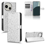 Custodia per telefono in pelle con trama a nido d'ape, For Sharp Aquos R9 Pro SH-54E, For Sharp Aquos Wish 4, For Sharp Aquos R9, For Sharp Aquos Sense8