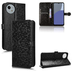 Custodia per telefono in pelle con trama a nido d'ape, For Sharp Aquos R9 Pro SH-54E, For Sharp Aquos Wish 4, For Sharp Aquos R9, For Sharp Aquos Sense8