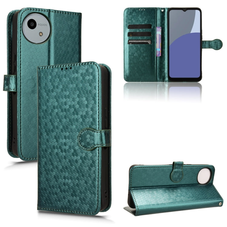Custodia per telefono in pelle con trama a nido d'ape, For Sharp Aquos R9 Pro SH-54E, For Sharp Aquos Wish 4, For Sharp Aquos R9, For Sharp Aquos Sense8