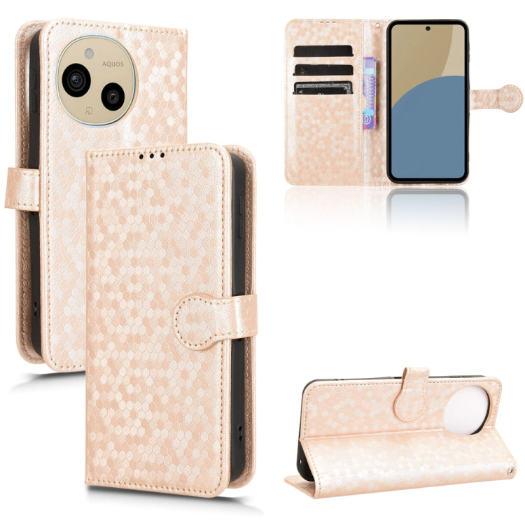 Custodia per telefono in pelle con trama a nido d'ape, For Sharp Aquos R11, For Sharp Aquos R10, For Sharp Aquos wish5, For Sharp Aquos Sense9