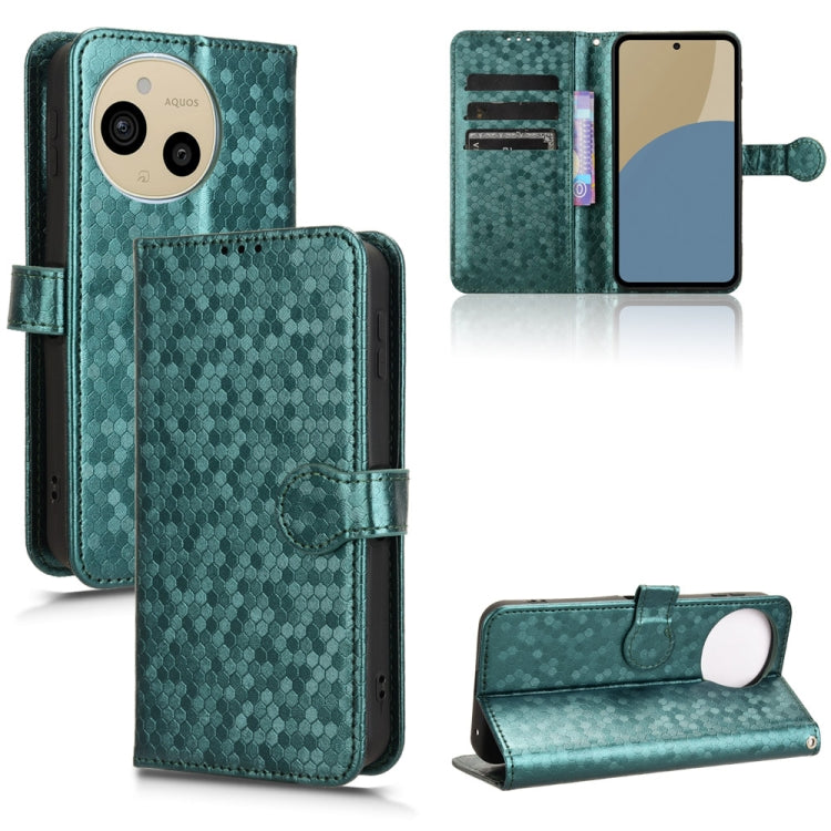 Custodia per telefono in pelle con trama a nido d'ape, For Sharp Aquos R11, For Sharp Aquos R10, For Sharp Aquos wish5, For Sharp Aquos Sense9