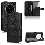 Custodia per telefono in pelle con trama a nido d'ape, For Sharp Aquos R9 Pro SH-54E, For Sharp Aquos Wish 4, For Sharp Aquos R9, For Sharp Aquos Sense8