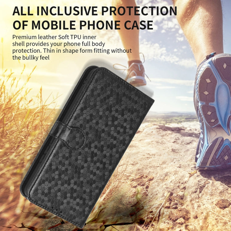 Custodia per telefono in pelle con trama a nido d'ape, For Sharp Aquos R9 Pro SH-54E, For Sharp Aquos Wish 4, For Sharp Aquos R9, For Sharp Aquos Sense8