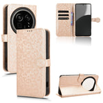 Custodia per telefono in pelle con trama a nido d'ape, For Sharp Aquos R9 Pro SH-54E, For Sharp Aquos Wish 4, For Sharp Aquos R9, For Sharp Aquos Sense8