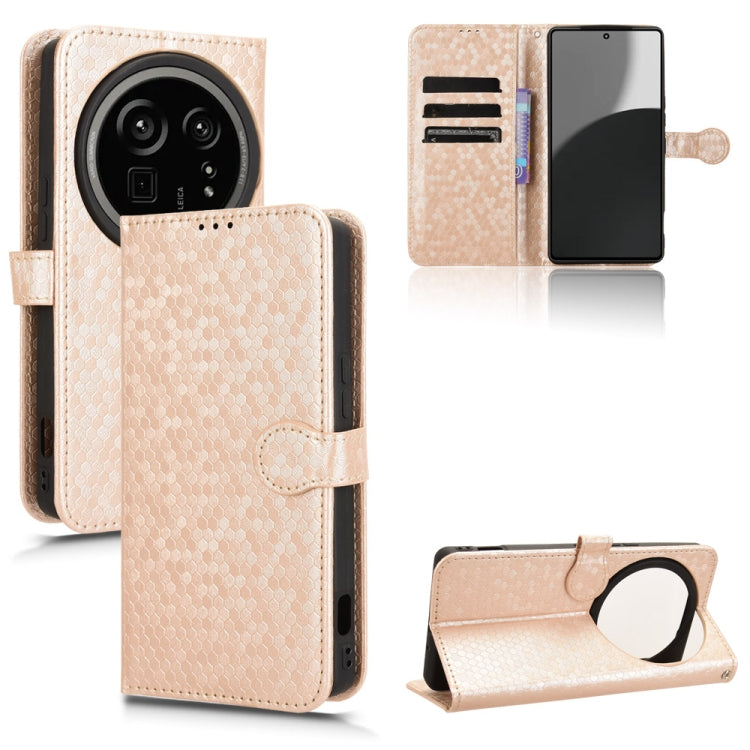 Custodia per telefono in pelle con trama a nido d'ape, For Sharp Aquos R9 Pro SH-54E, For Sharp Aquos Wish 4, For Sharp Aquos R9, For Sharp Aquos Sense8