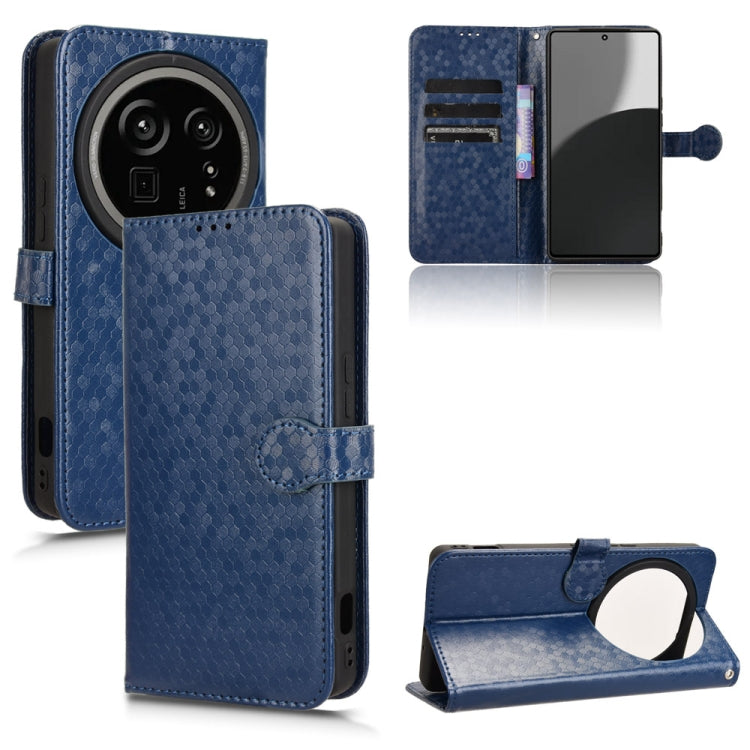Custodia per telefono in pelle con trama a nido d'ape, For Sharp Aquos R9 Pro SH-54E, For Sharp Aquos Wish 4, For Sharp Aquos R9, For Sharp Aquos Sense8