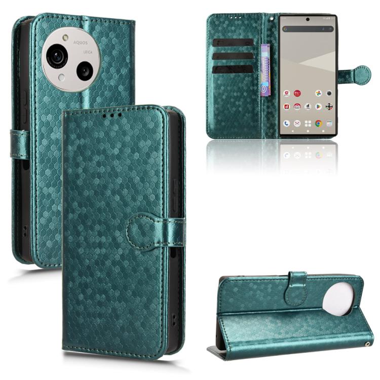 Custodia per telefono in pelle con trama a nido d'ape, For Sharp Aquos R11, For Sharp Aquos R10, For Sharp Aquos wish5, For Sharp Aquos Sense9