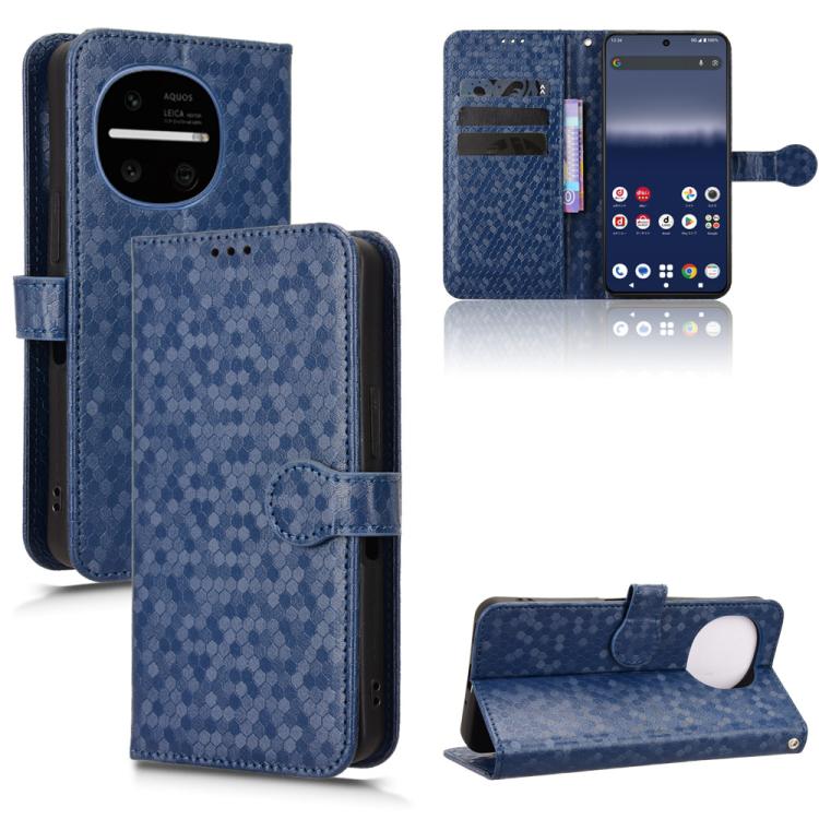 Custodia per telefono in pelle con trama a nido d'ape, For Sharp Aquos R11, For Sharp Aquos R10, For Sharp Aquos wish5, For Sharp Aquos Sense9