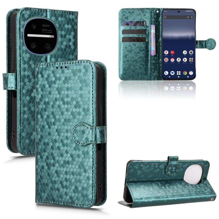 Custodia per telefono in pelle con trama a nido d'ape, For Sharp Aquos R11, For Sharp Aquos R10, For Sharp Aquos wish5, For Sharp Aquos Sense9
