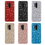 Custodia protettiva in TPU glitterata per smartphone compatibili