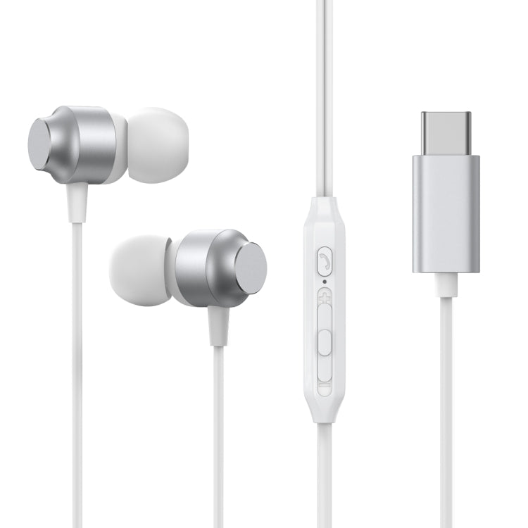 Auricolari in-ear con cavo Type-C in metallo 1,2 m