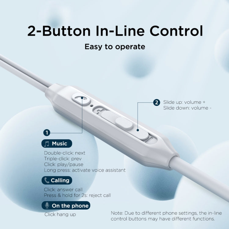 JOYROOM JR-EC06 Auricolare con cavo in-ear in metallo di tipo C, lunghezza: 1,2 m, JR-EC06