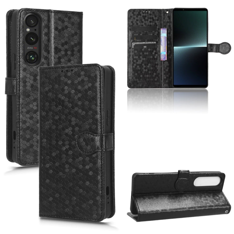 Custodia per telefono in pelle con trama a nido d'ape, For Sony Xperia 1 VI, For Sony Xperia 1 V, For Sony Xperia 10 V