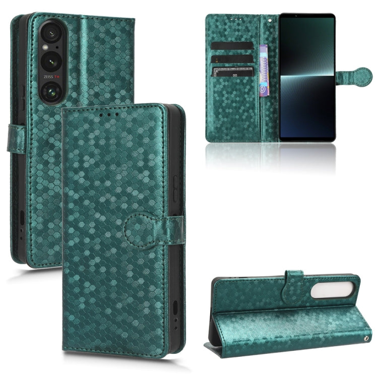 Custodia per telefono in pelle con trama a nido d'ape, For Sony Xperia 1 VI, For Sony Xperia 1 V, For Sony Xperia 10 V