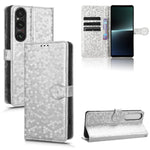 Custodia per telefono in pelle con trama a nido d'ape, For Sony Xperia 1 VI, For Sony Xperia 1 V, For Sony Xperia 10 V