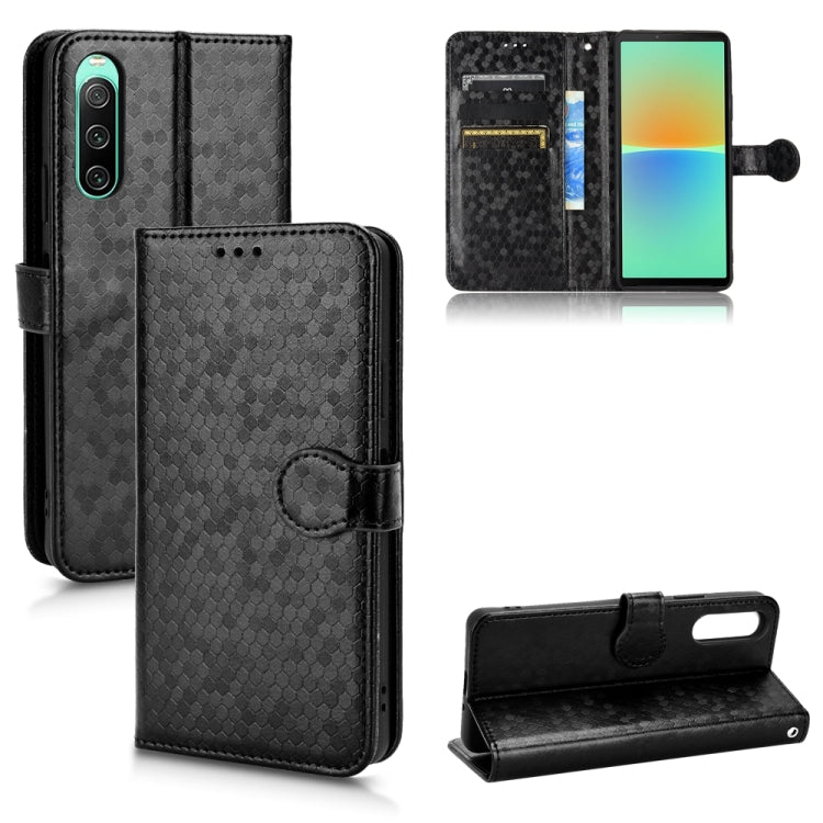 Custodia per telefono in pelle con trama a nido d'ape, For Sony Xperia 1 VI, For Sony Xperia 1 V, For Sony Xperia 10 V