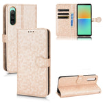 Custodia per telefono in pelle con trama a nido d'ape, For Sony Xperia 1 VI, For Sony Xperia 1 V, For Sony Xperia 10 V