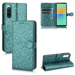 Custodia per telefono in pelle con trama a nido d'ape, For Sony Xperia 1 VI, For Sony Xperia 1 V, For Sony Xperia 10 V