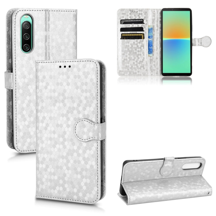 Custodia per telefono in pelle con trama a nido d'ape, For Sony Xperia 1 VI, For Sony Xperia 1 V, For Sony Xperia 10 V