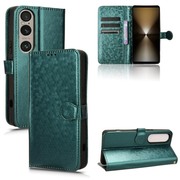 Custodia per telefono in pelle con trama a nido d'ape, For Sony Xperia 1 VI, For Sony Xperia 1 V, For Sony Xperia 10 V