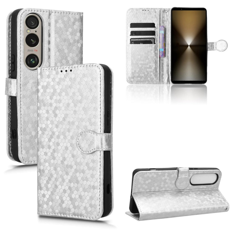 Custodia per telefono in pelle con trama a nido d'ape, For Sony Xperia 1 VI, For Sony Xperia 1 V, For Sony Xperia 10 V