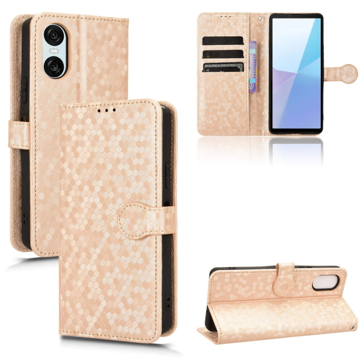 Custodia per telefono in pelle con trama a nido d'ape, For Sony Xperia 1 VIII, For Sony Xperia 10 VII, For Sony Xperia 1 VII, For Sony Xperia 10 VI