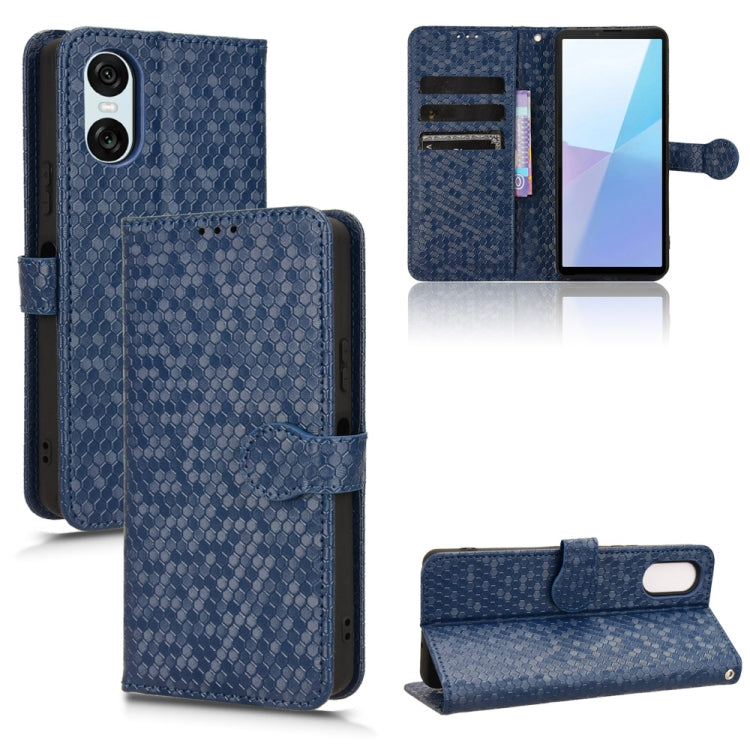 Custodia per telefono in pelle con trama a nido d'ape, For Sony Xperia 1 VIII, For Sony Xperia 10 VII, For Sony Xperia 1 VII, For Sony Xperia 10 VI