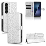 Custodia per telefono in pelle con trama a nido d'ape, For Sony Xperia 1 VIII, For Sony Xperia 10 VII, For Sony Xperia 1 VII, For Sony Xperia 10 VI