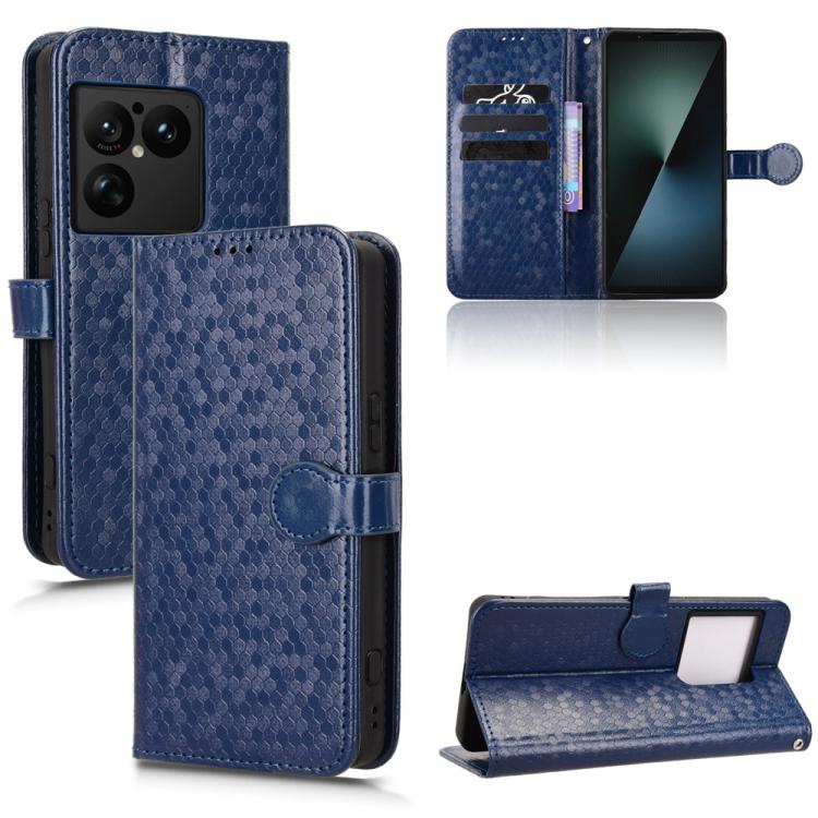 Custodia per telefono in pelle con trama a nido d'ape, For Sony Xperia 1 VIII, For Sony Xperia 10 VII, For Sony Xperia 1 VII, For Sony Xperia 10 VI