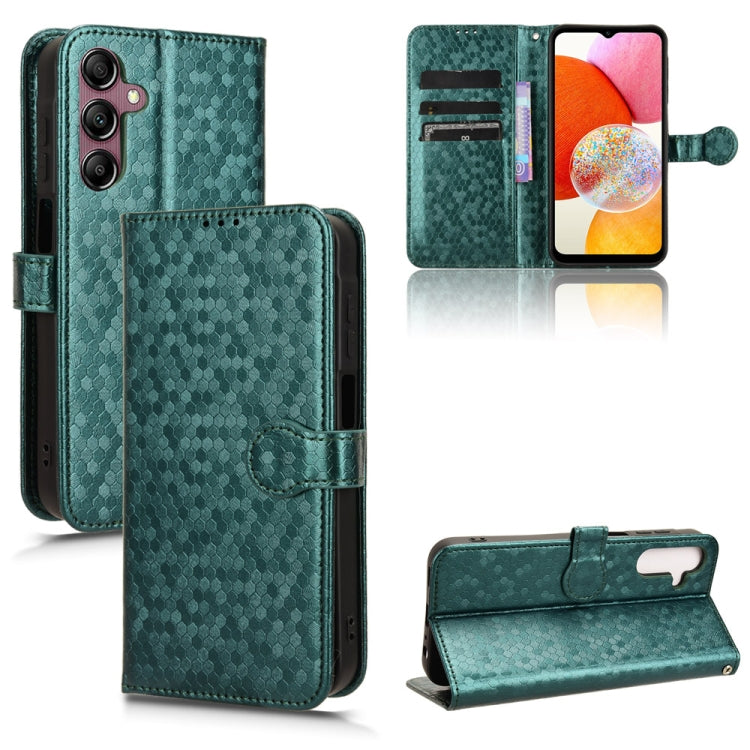 Custodia portafoglio in pelle con trama a nido d'ape per Samsung