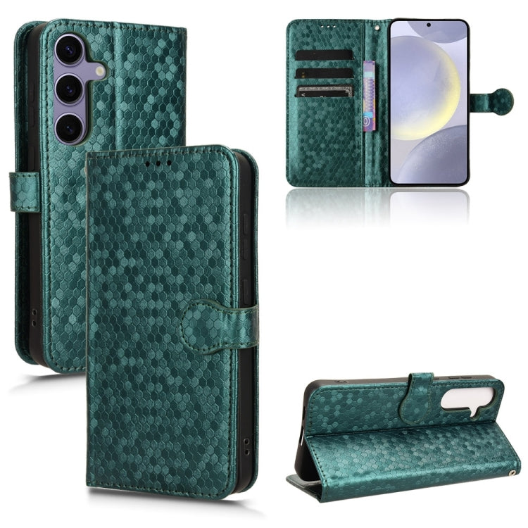 Custodia portafoglio in pelle con trama a nido d'ape per Samsung