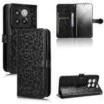 Custodia per telefono in pelle con trama a nido d'ape, For Xiaomi 14 Ultra, For Xiaomi Redmi 13C / Poco C65, For Xiaomi 14 Pro, For Xiaomi Redmi Note 13 Pro+ 5G