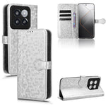 Custodia per telefono in pelle con trama a nido d'ape, For Xiaomi 14 Ultra, For Xiaomi Redmi 13C / Poco C65, For Xiaomi 14 Pro, For Xiaomi Redmi Note 13 Pro+ 5G