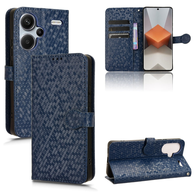 Custodia per telefono in pelle con trama a nido d'ape, For Xiaomi 14 Ultra, For Xiaomi Redmi 13C / Poco C65, For Xiaomi 14 Pro, For Xiaomi Redmi Note 13 Pro+ 5G