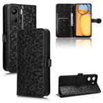 Custodia per telefono in pelle con trama a nido d'ape, For Xiaomi 14 Ultra, For Xiaomi Redmi 13C / Poco C65, For Xiaomi 14 Pro, For Xiaomi Redmi Note 13 Pro+ 5G
