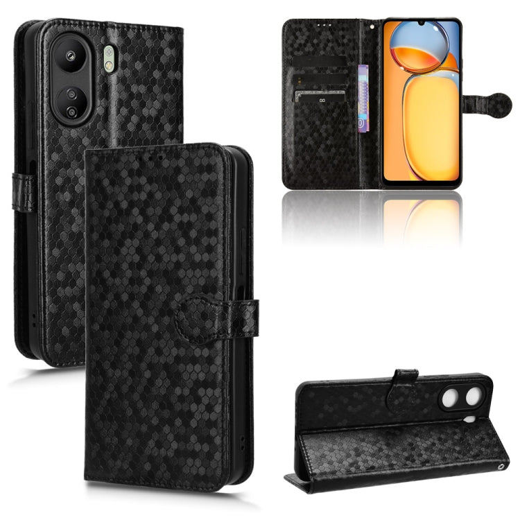 Custodia per telefono in pelle con trama a nido d'ape, For Xiaomi 14 Ultra, For Xiaomi Redmi 13C / Poco C65, For Xiaomi 14 Pro, For Xiaomi Redmi Note 13 Pro+ 5G