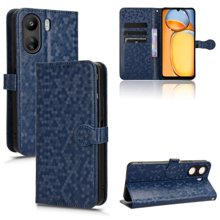 Custodia per telefono in pelle con trama a nido d'ape, For Xiaomi 14 Ultra, For Xiaomi Redmi 13C / Poco C65, For Xiaomi 14 Pro, For Xiaomi Redmi Note 13 Pro+ 5G