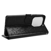 Custodia per telefono in pelle con trama a nido d'ape, For Xiaomi Redmi Note 13 Pro 4G Global, For Xiaomi Redmi Note 13 4G, For Xiaomi Redmi 13C 5G / 4G, For Xiaomi Poco X6 Pro / Redmi K70E 5G